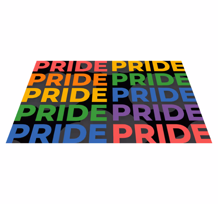 Covoare de vinil cu fraze declarație de mândrie colorată - TenStickers