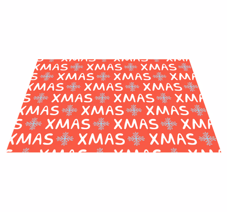 Covor vinil crăciun model festiv xmas - TenStickers