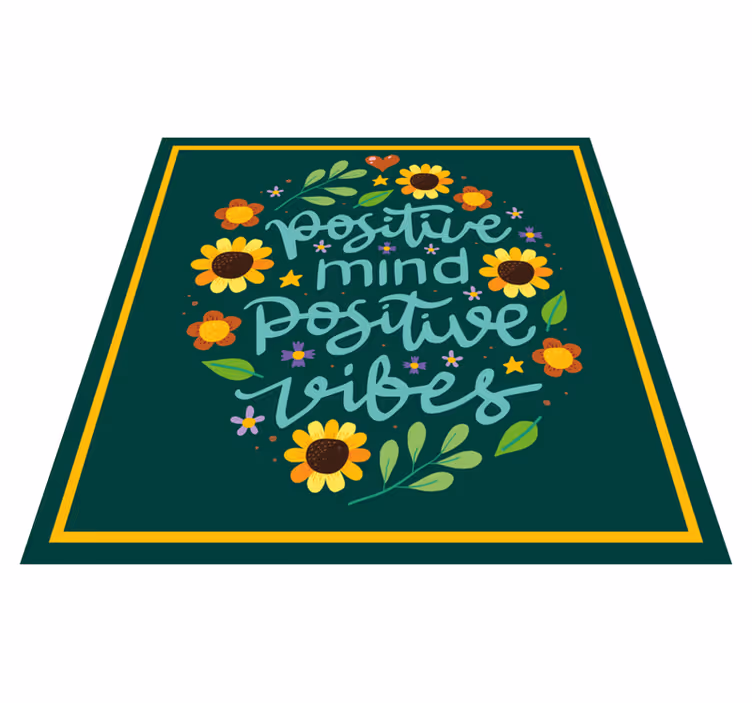 Covoare de vinil cu fraze vibrații mentale pozitive - TenStickers