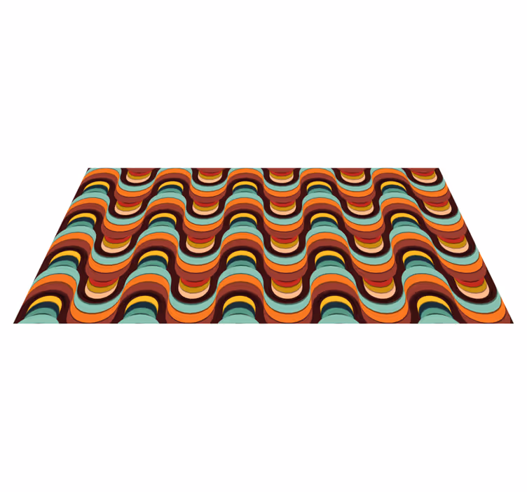 Covor vintage colorat cu model retro - TenStickers