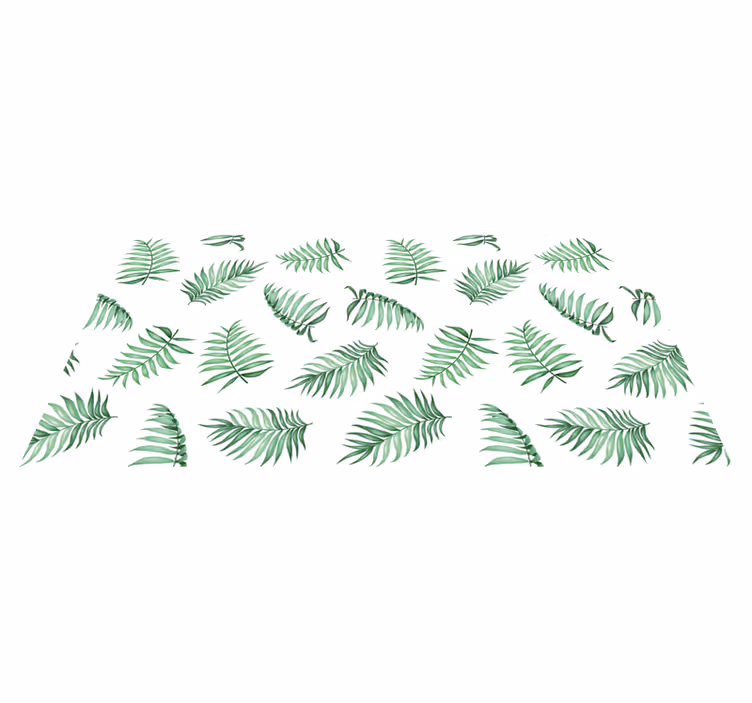 Covor verde din frunze de palmier natura - TenStickers