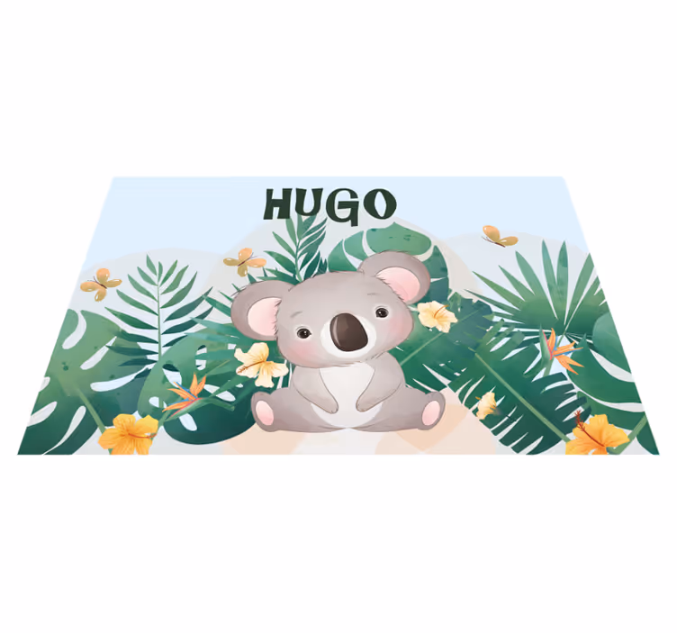 Covor de vinil cu nome temă koala - TenStickers