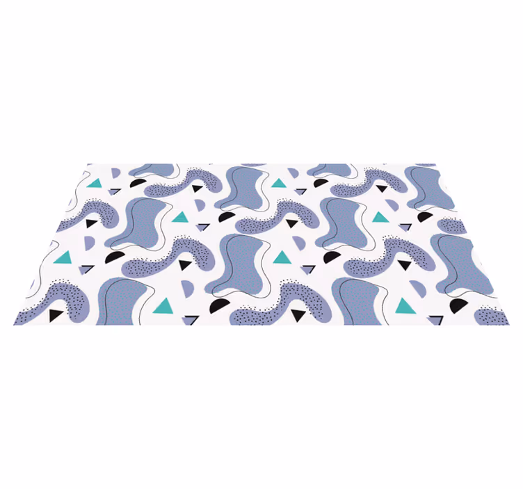 Covor vinil minimalist motiv de forme abstracte - TenStickers