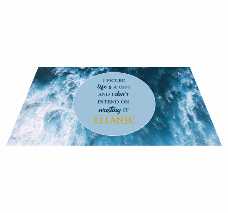 Covoare de vinil cu fraze viața e un dar - TenStickers