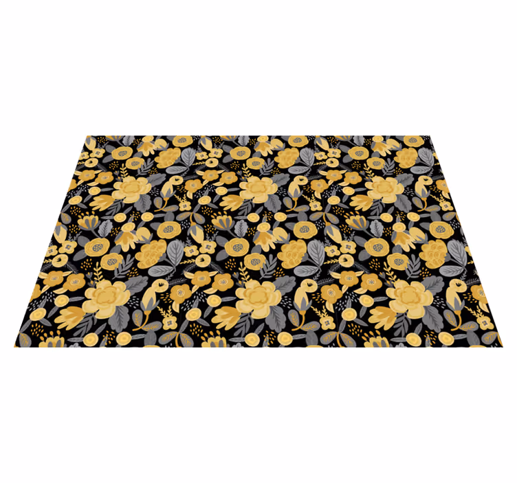Covor vinil cu aspect de natura eleganță cu imprimeu floral - TenStickers