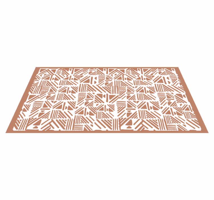 Covor de vinil geometric model contrastant - TenStickers