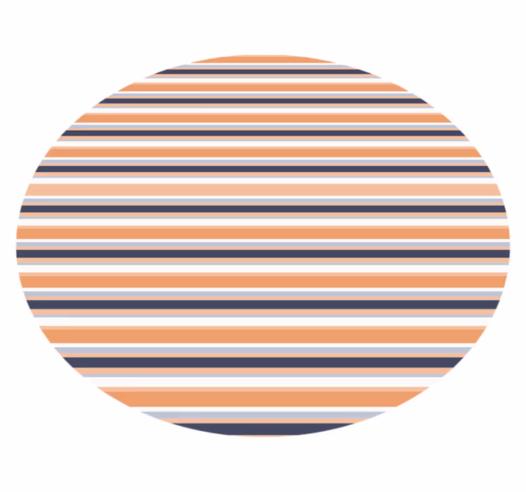 Covor vinil vărgat motiv circular cu dungi - TenStickers