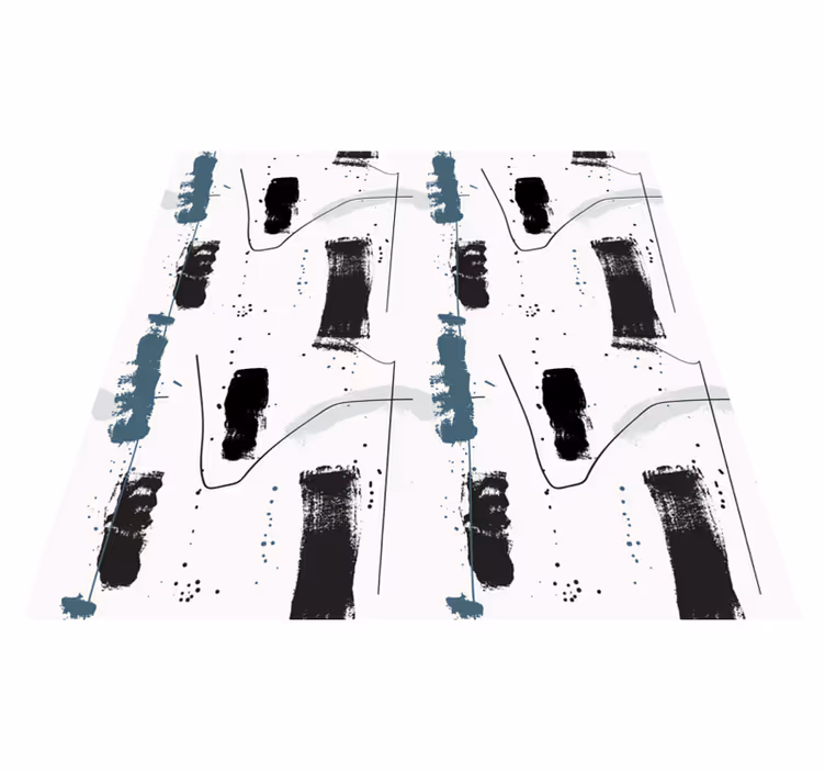 Covor vinil minimalist forme abstracte liniare - TenStickers