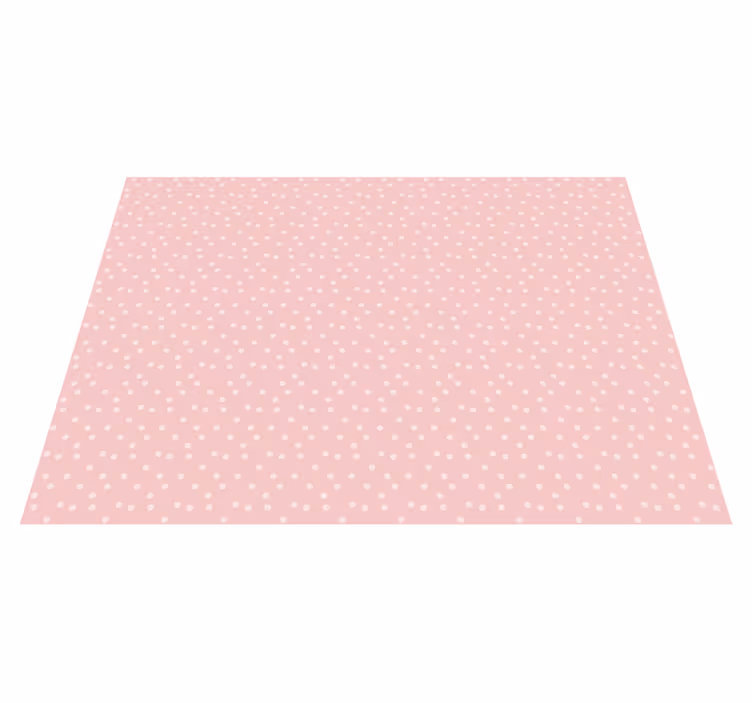 Covor de vinil pepiniere buline roz - TenStickers
