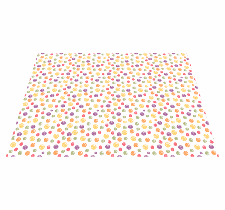 Alții covor de vinil buline colorate - TenStickers