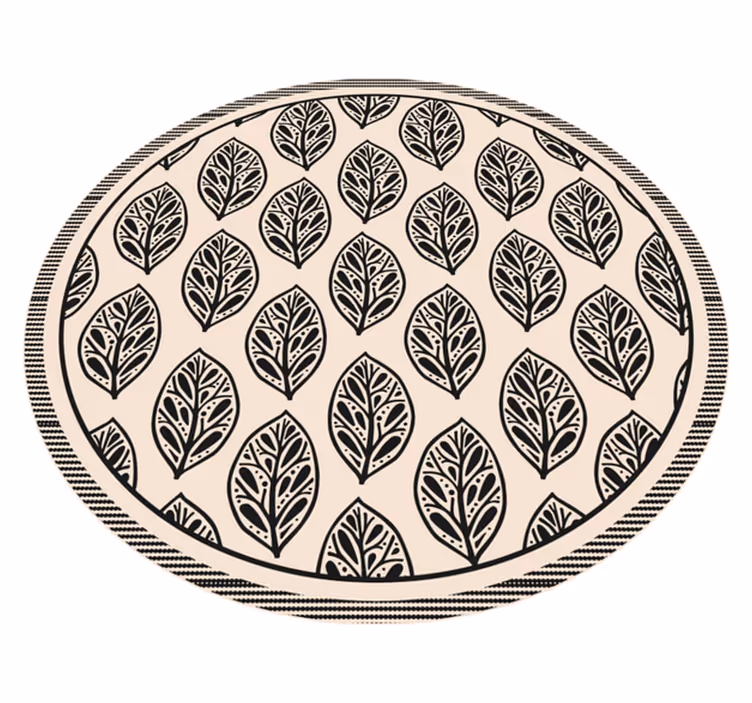 Covor vinil cu aspect de natura model de frunze - TenStickers