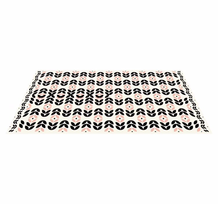 Covor vinil modern motiv geometric floral - TenStickers