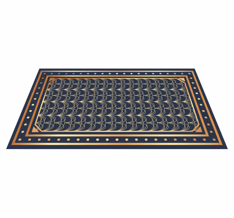 Covor de vinil geometric modele elegante de valuri - TenStickers