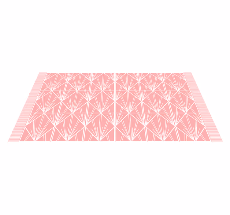 Covor vinil efect de țiglă schemă geometrică roz - TenStickers