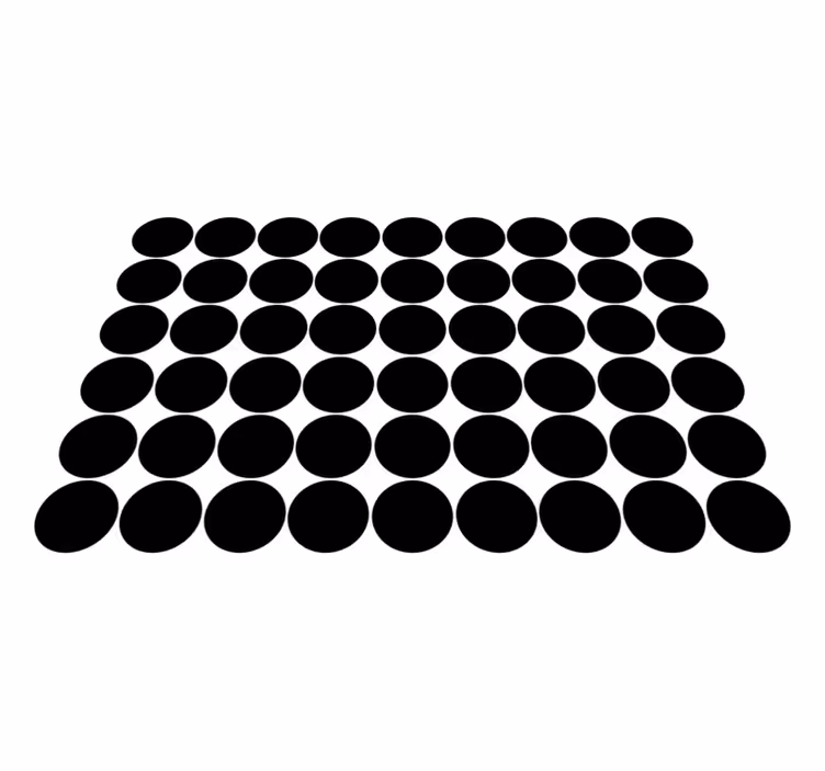 Covoare geometrice cu model de puncte negre - TenStickers