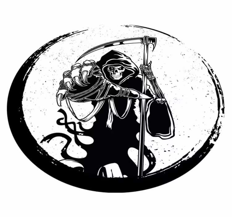 Covor de vinil Halloween motiv grim reaper - TenStickers
