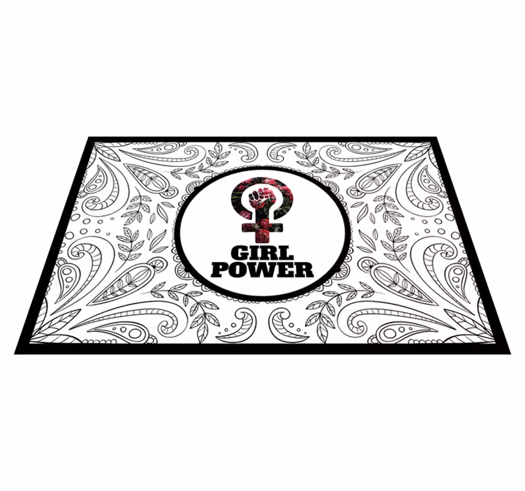 Covoare de vinil cu fraze declarație despre puterea fetelor - TenStickers