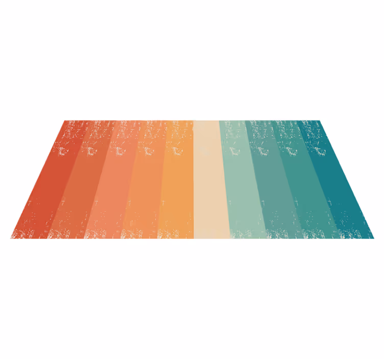 Covor vinil minimalist straturi colorate cu dungi - TenStickers