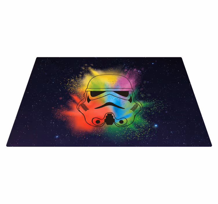 Alții covor de vinil față colorată de soldat de asalt - TenStickers