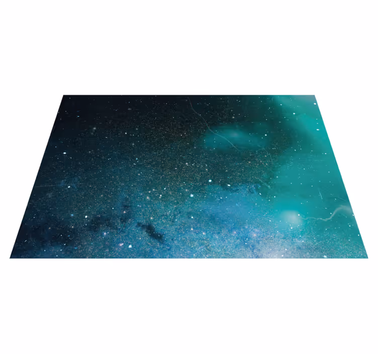 Covor de vinil stele nuanța galaxiei cosmice - TenStickers