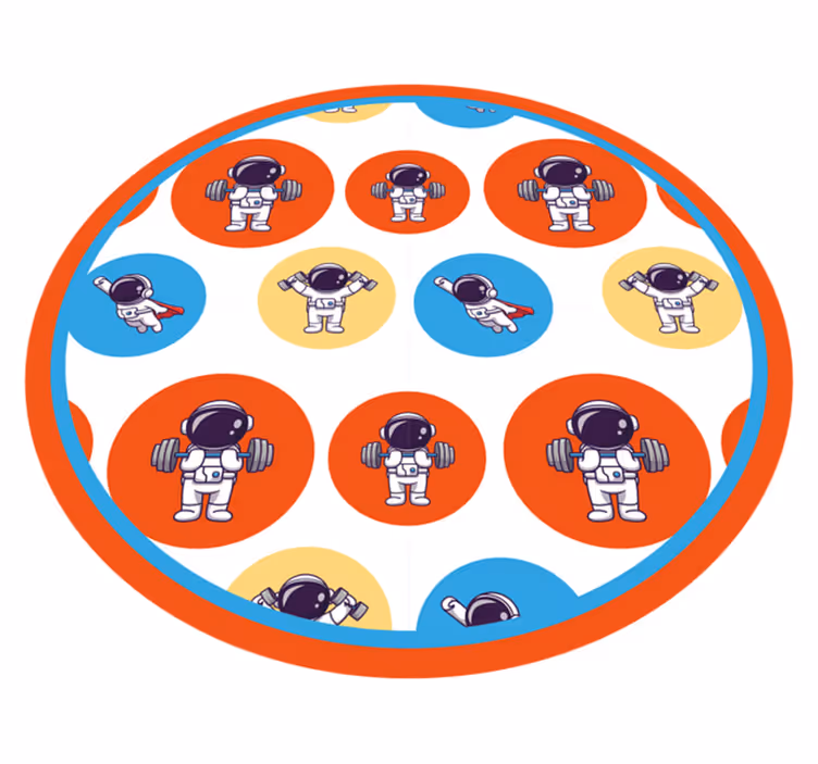 Alții covor de vinil fitness-ul astronauților - TenStickers