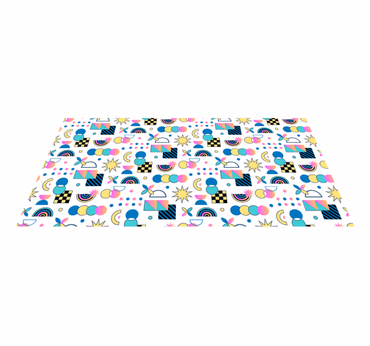 Covor de vinil geometric elemente vii - TenStickers
