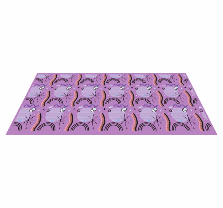 Alții covor de vinil model de curcubeu violet - TenStickers