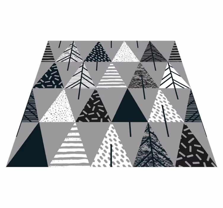 Covor de vinil scandinav model stilizat de pin - TenStickers
