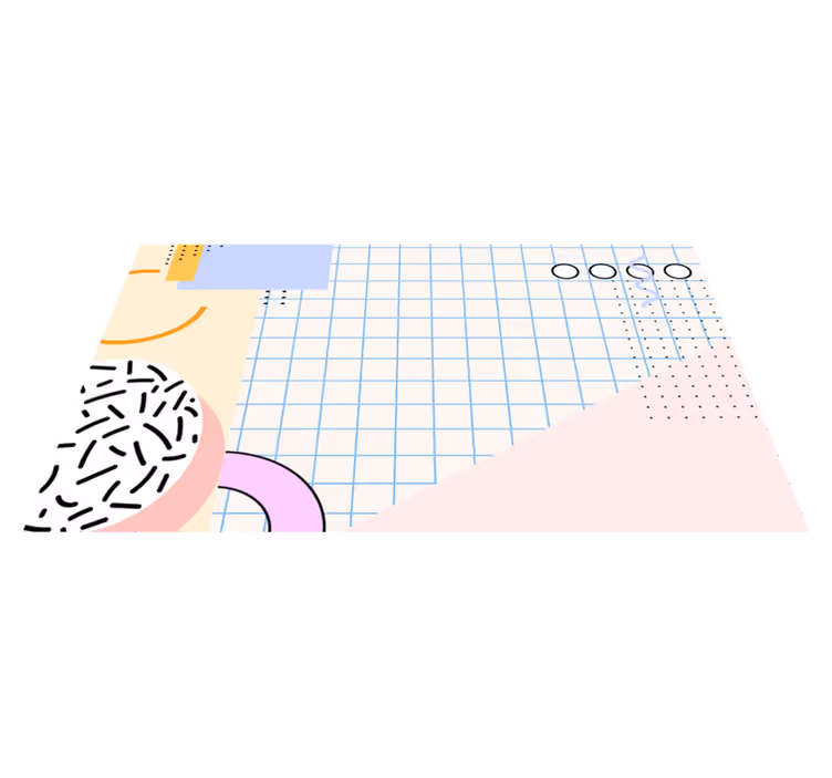 Covor de vinil geometric abstract modern - TenStickers