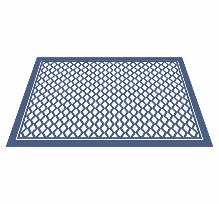 Covor de vinil geometric motiv elegant cu diamant - TenStickers
