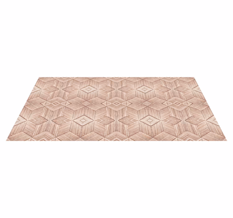 Covor vinil lemn model geometric - TenStickers