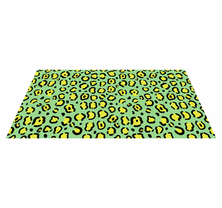 Covor vinil print animalier model de leopard viu - TenStickers