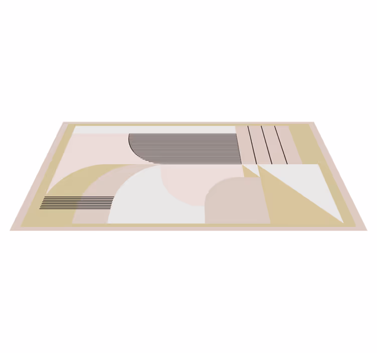Covor vinil modern straturi geometrice abstracte - TenStickers