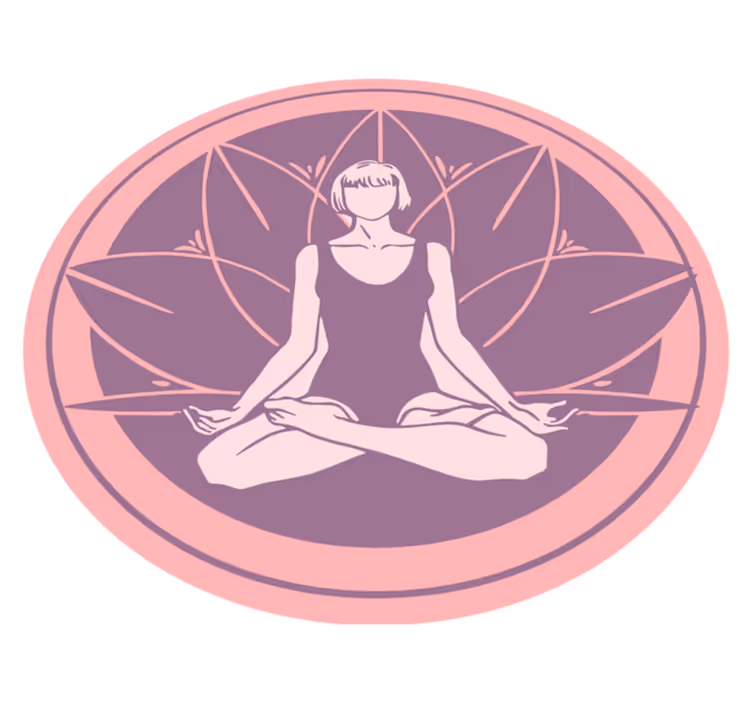 Covor vinil mandala simbol al meditației senine - TenStickers