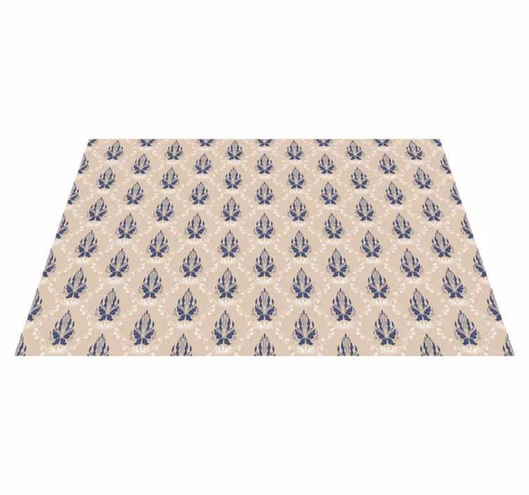 Covor de vinil hol motive florale delicate - TenStickers