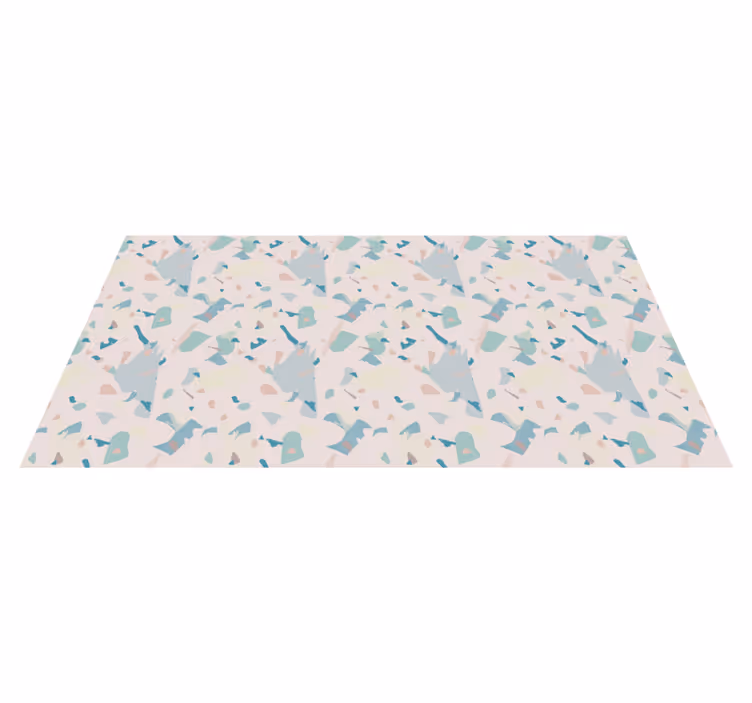 Gresie si placi terrazzo covor living - TenStickers
