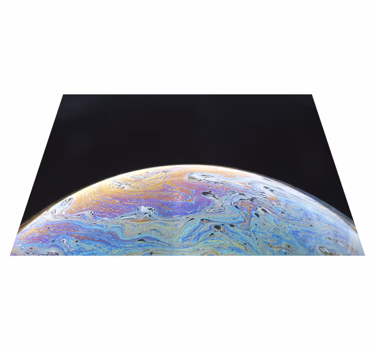 Covor de vinil hol sferă de culoare cosmică - TenStickers