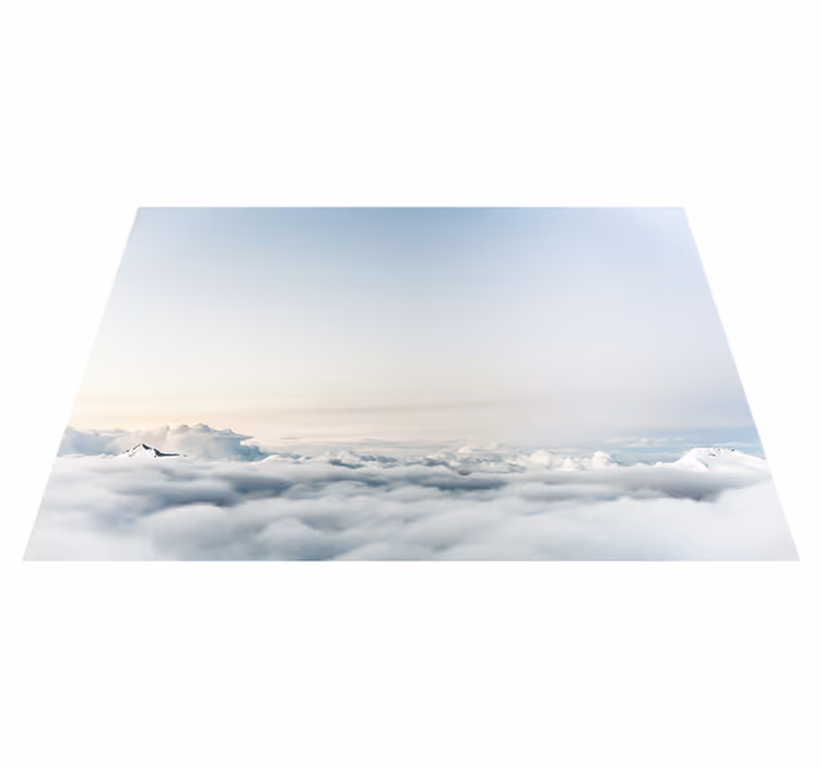 Covor vinil cu aspect de natura seninătate în nori - TenStickers