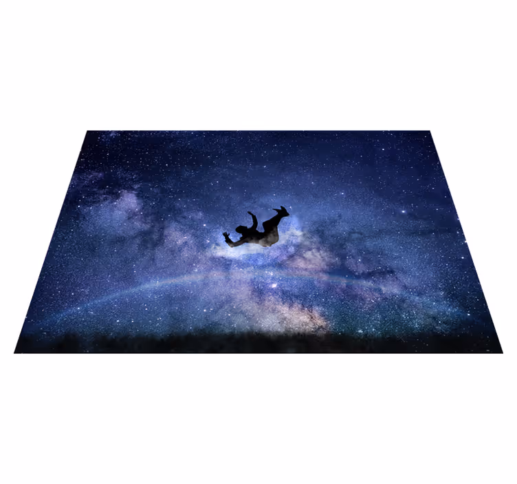 Covor de vinil stele căzând prin cosmos - TenStickers
