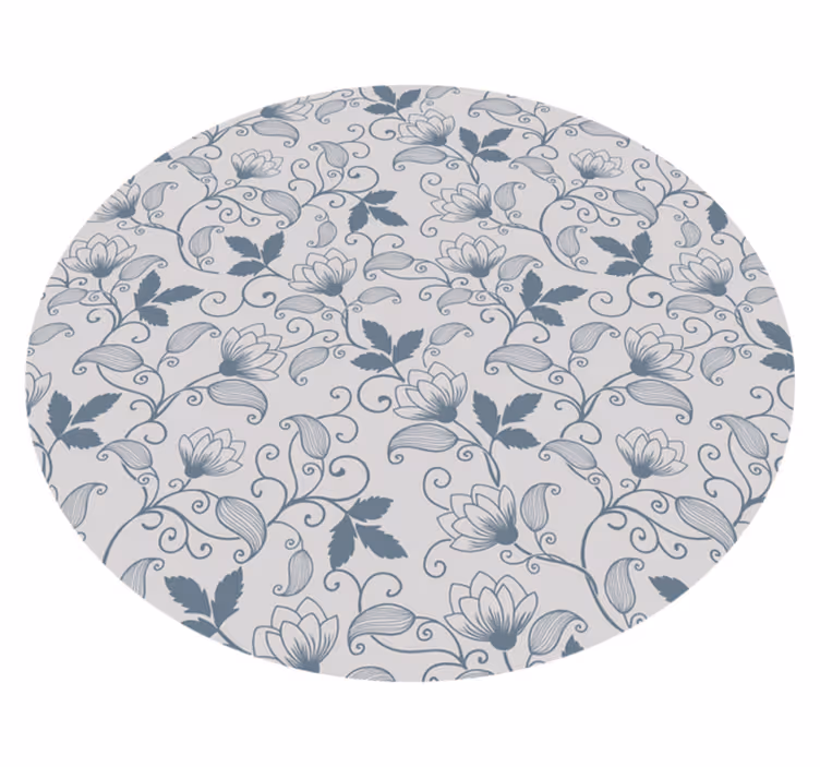 Covor de vinil pentru baie seninătate florală - TenStickers