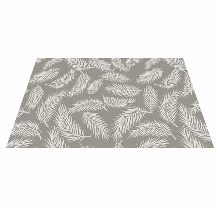 Covor vinil cu aspect de natura concept botanic de frunze - TenStickers