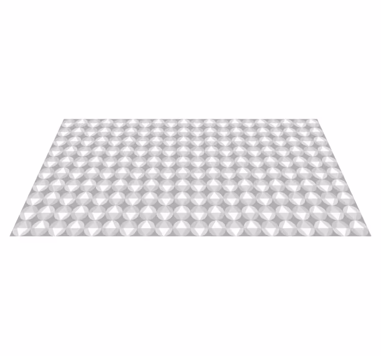 Covor de vinil mozaic motiv geometric rotund - TenStickers