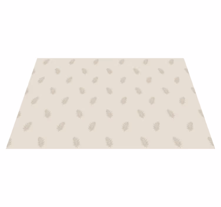 Covor vinil cu aspect de natura accent cu model de frunze - TenStickers