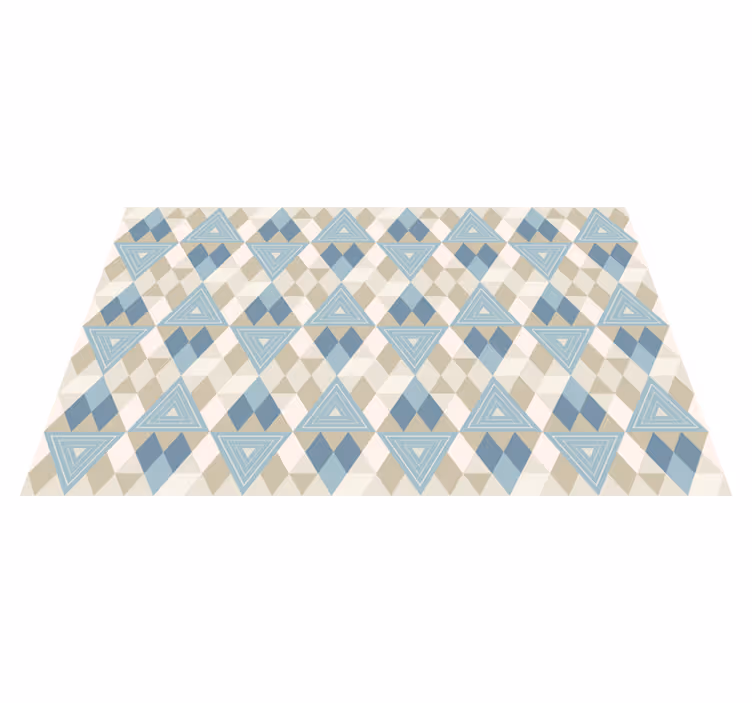 Covor de vinil geometric triunghiuri și diamante - TenStickers