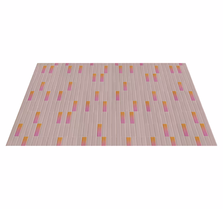 Covor vinil efect de țiglă blocuri roz gradient - TenStickers