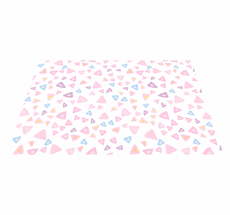 Alții covor de vinil elemente triunghiulare colorate - TenStickers