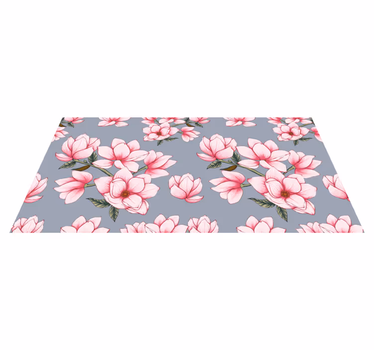 Copac frumos magnolie covor floral - TenStickers