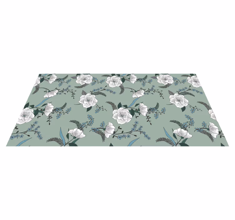 Covor vinil flori și plante concept botanic - TenStickers