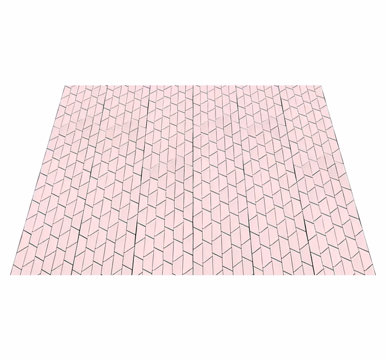 Covor din gresie diagonala roz stil kawaii - TenStickers