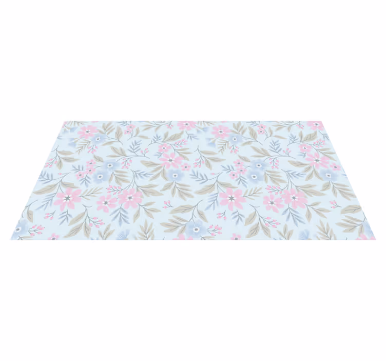 Covor floral shabby chic de primăvară - TenStickers